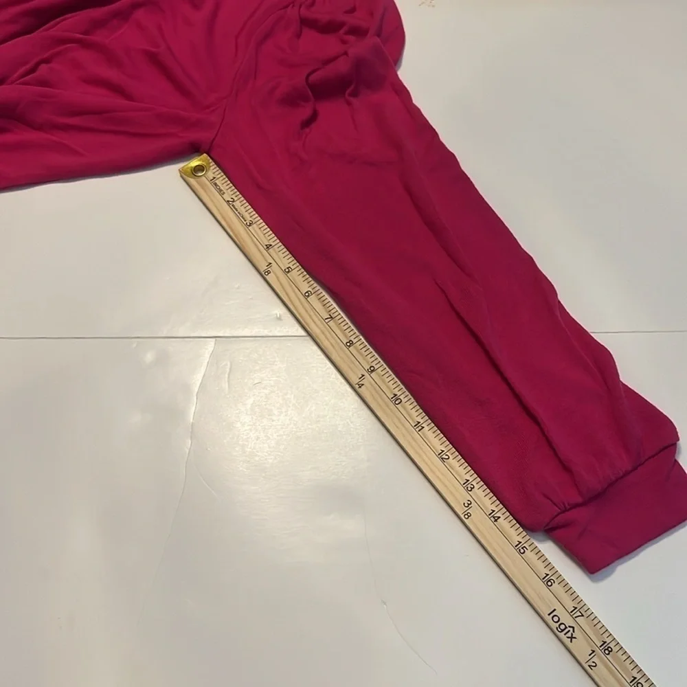 J. Crew Pink Supercozy Puff-Sleeve Pullover Long Sleeve Size M